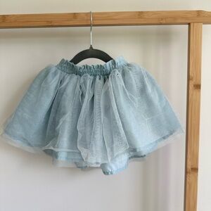 18-24 months old navy baby light blue tutu 💙